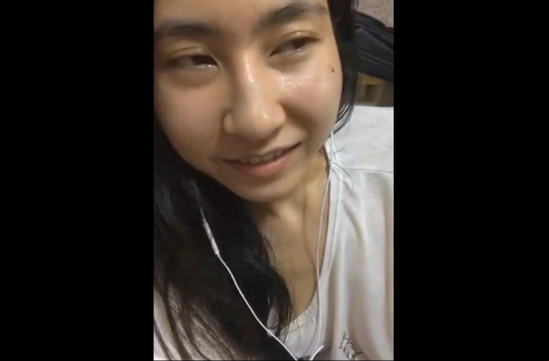 Beautiful Chinese girl shows you her tits and hairy pussy