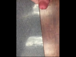 Teen jerks off in locker room almost caught