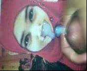 Cum tribute to big boobs pretty hijab girl