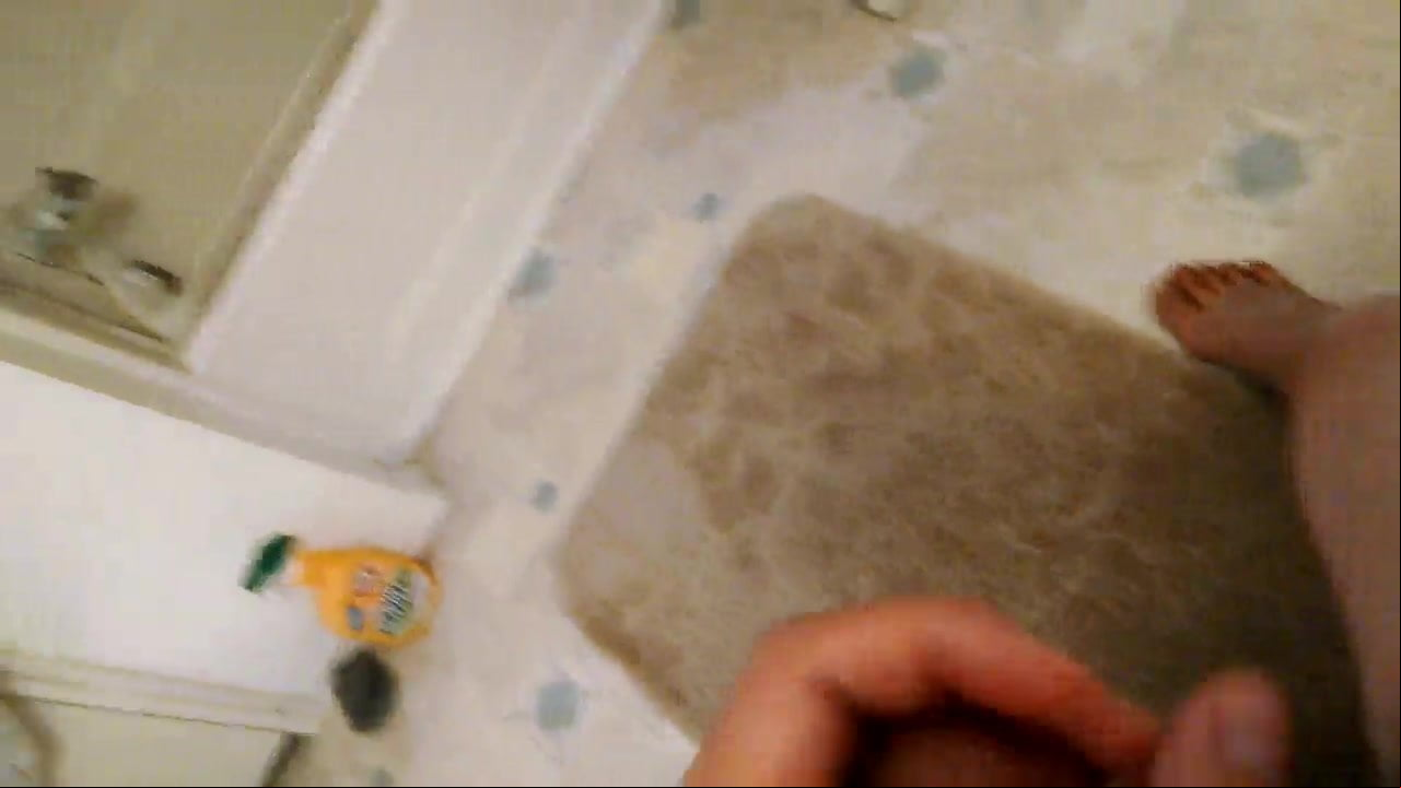 Big breasted wife plays with her self
