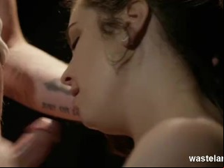 Submissive Babe Swallows Cock Deep In Sloppy Blowjob